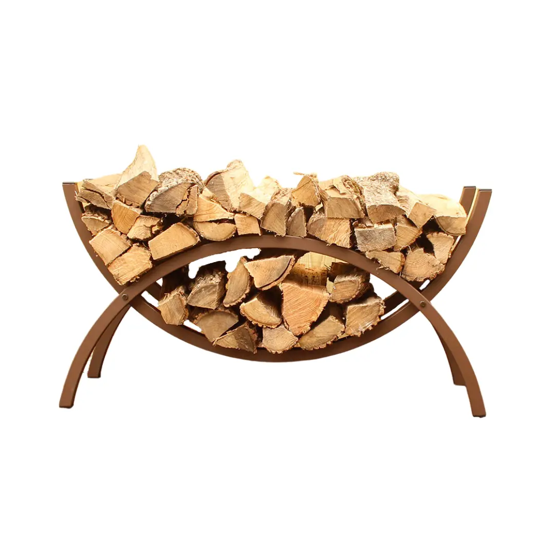 The Woodhaven 3ft Crescent Firewood Rack The Woodhaven