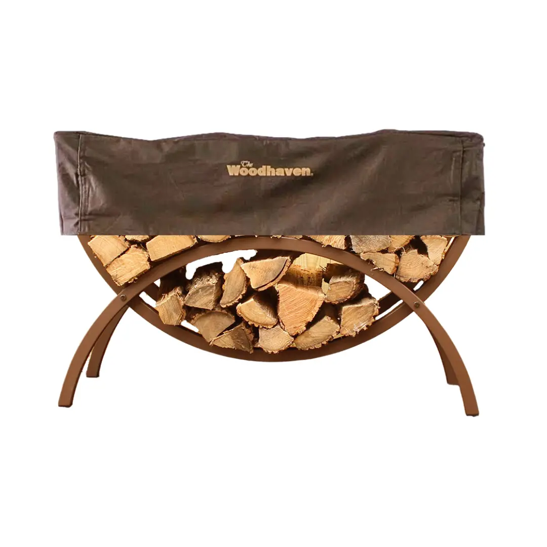 The Woodhaven 3ft Crescent Firewood Rack The Woodhaven
