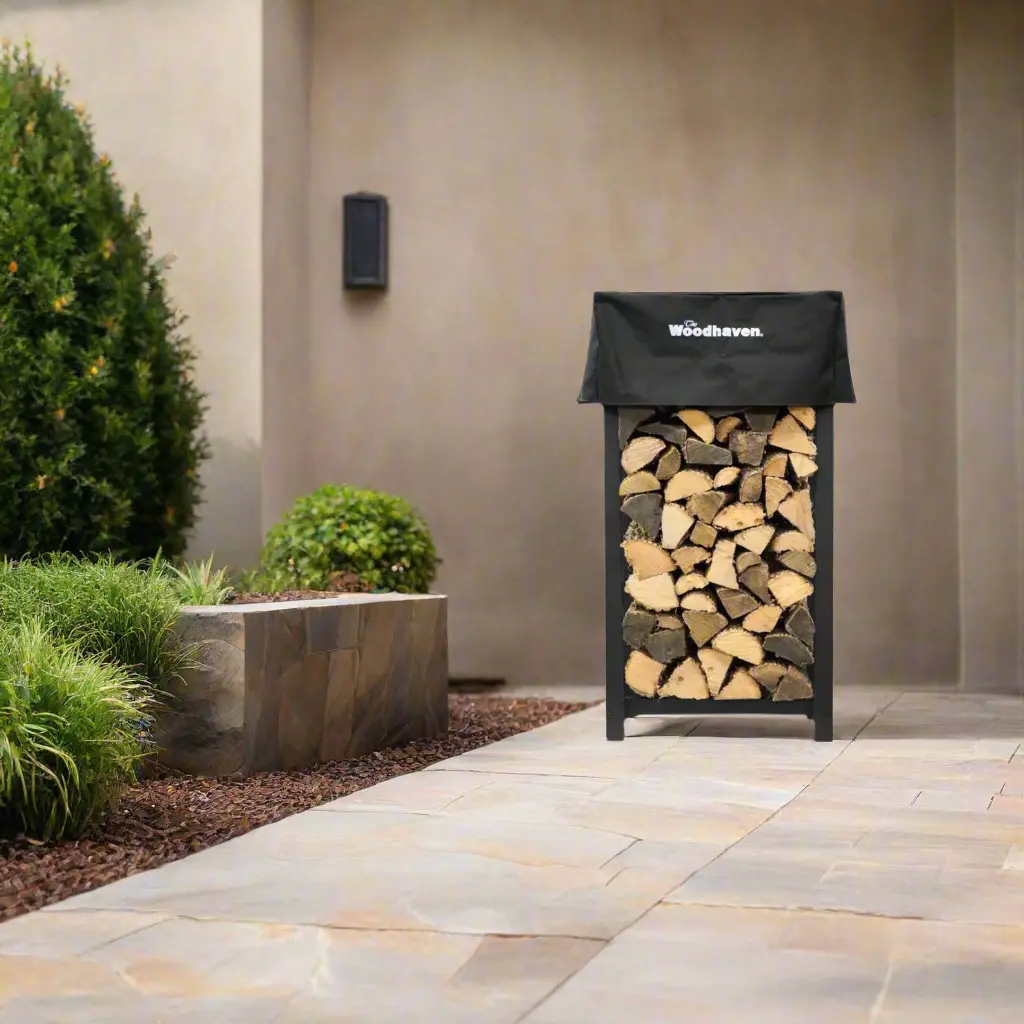 The Woodhaven 4 x 2 Firewood Rack The Woodhaven