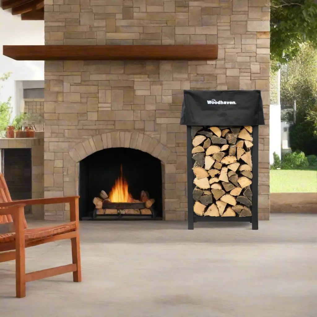 The Woodhaven 4 x 2 Firewood Rack The Woodhaven