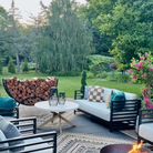 The Woodhaven 5ft Crescent Firewood Rack and Cover The Woodhaven