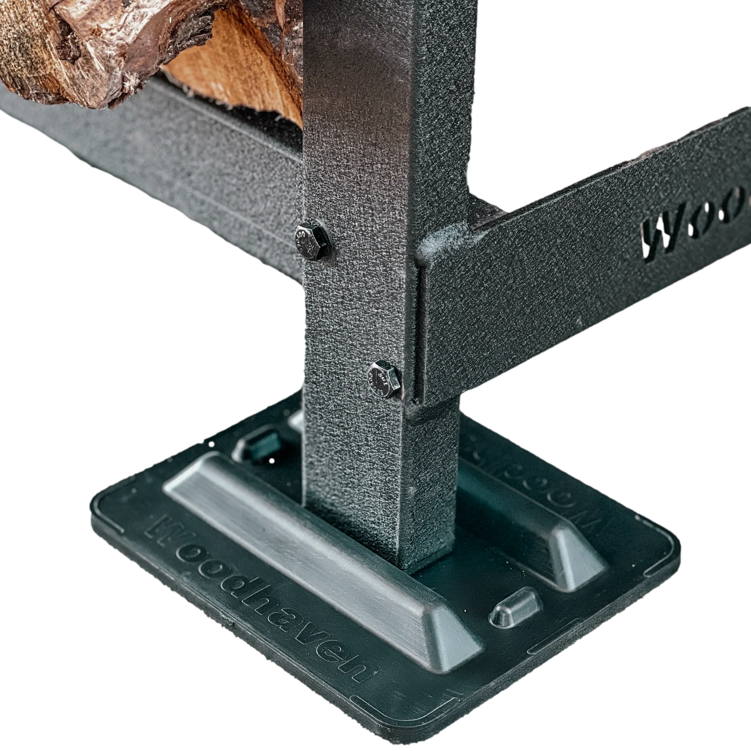 3/4 Cord Firewood Rack 12 ft Steel Woodhaven - Cordwood Covers
