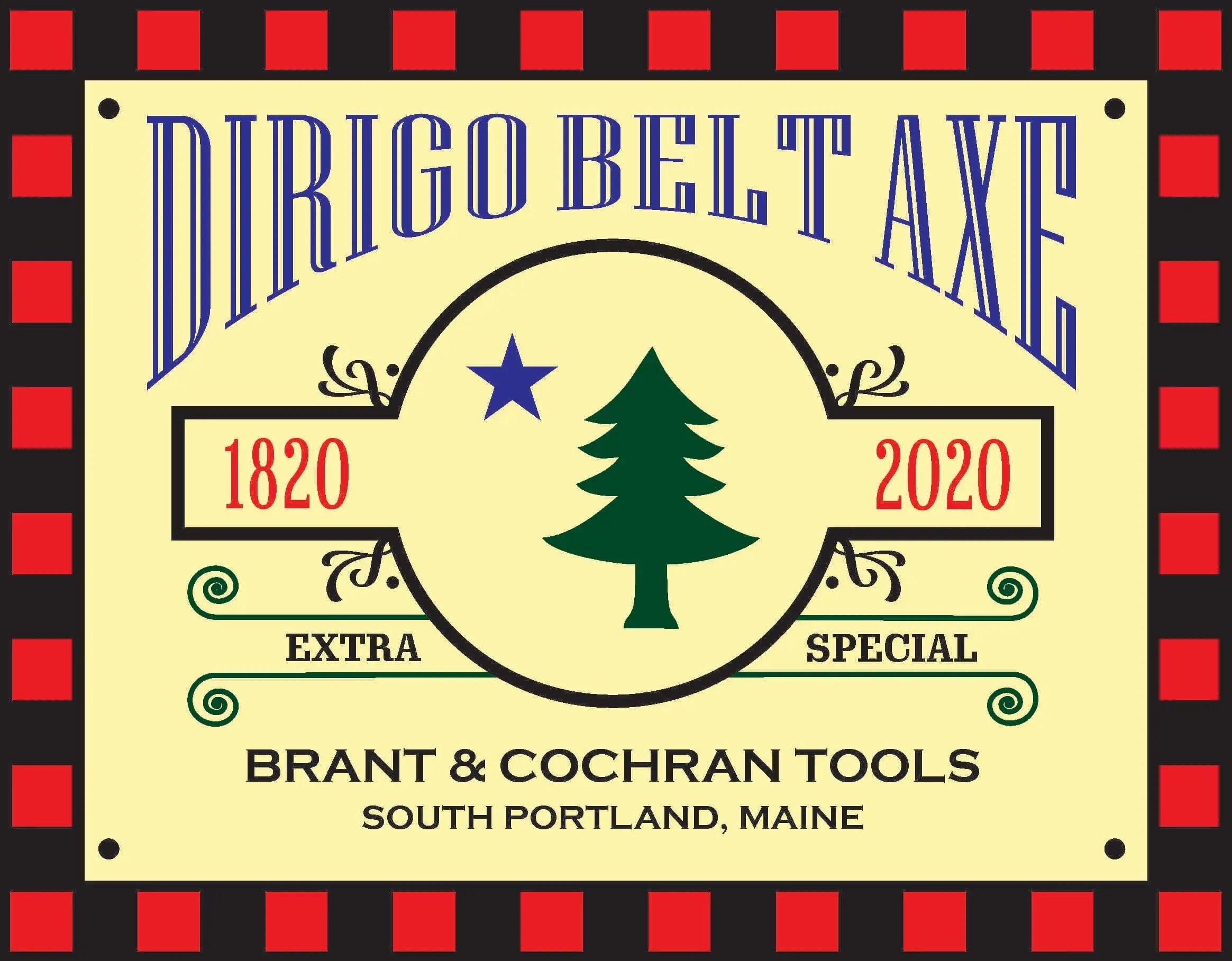 Dirigo Belt Axe (Ships in 4-8 weeks, Made in USA) Brant & Cochran
