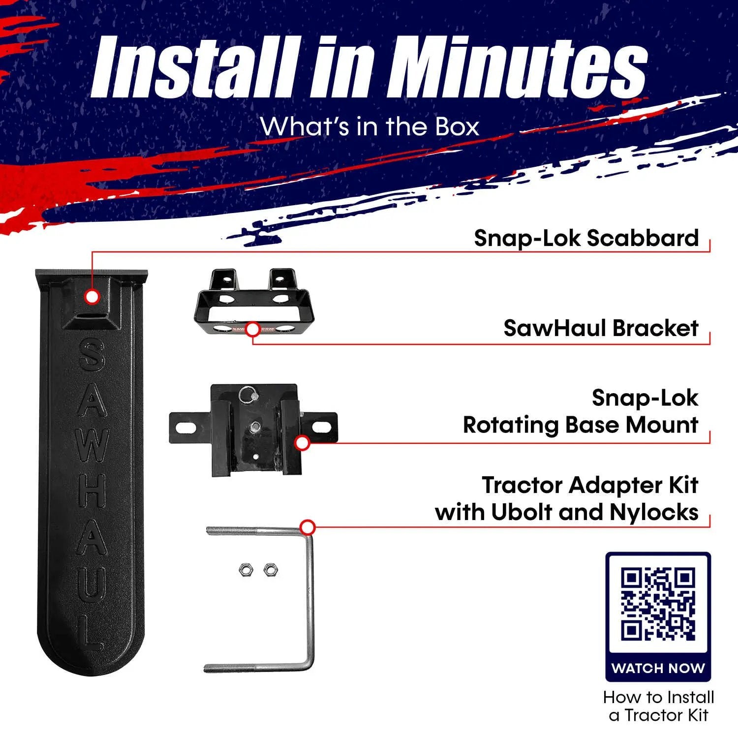 SawHaul Snap-Lok Rotating Mount for Tractors GearHaul