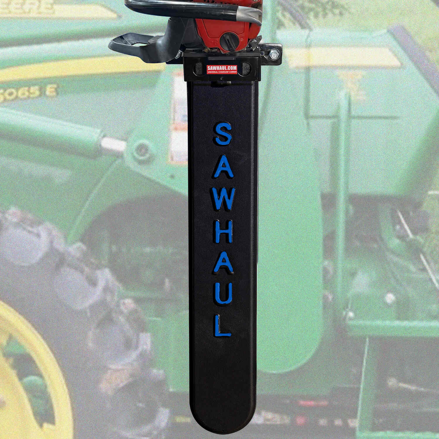 SawHaul Universal Chainsaw Carrier FIXED MOUNT for TRACTOR LOADER ARMS GearHaul