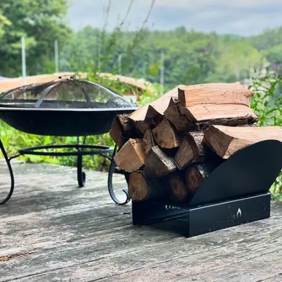 Hearth Bin Adjustable Firewood Rack LogOX