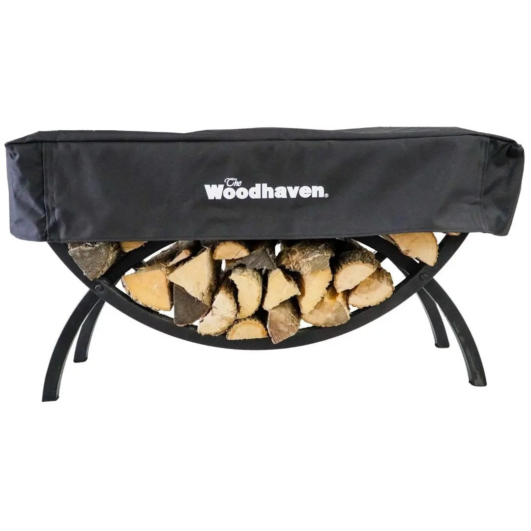 The Woodhaven 3ft Crescent Firewood Rack The Woodhaven