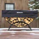 The Woodhaven 5ft Crescent Firewood Rack and Cover The Woodhaven