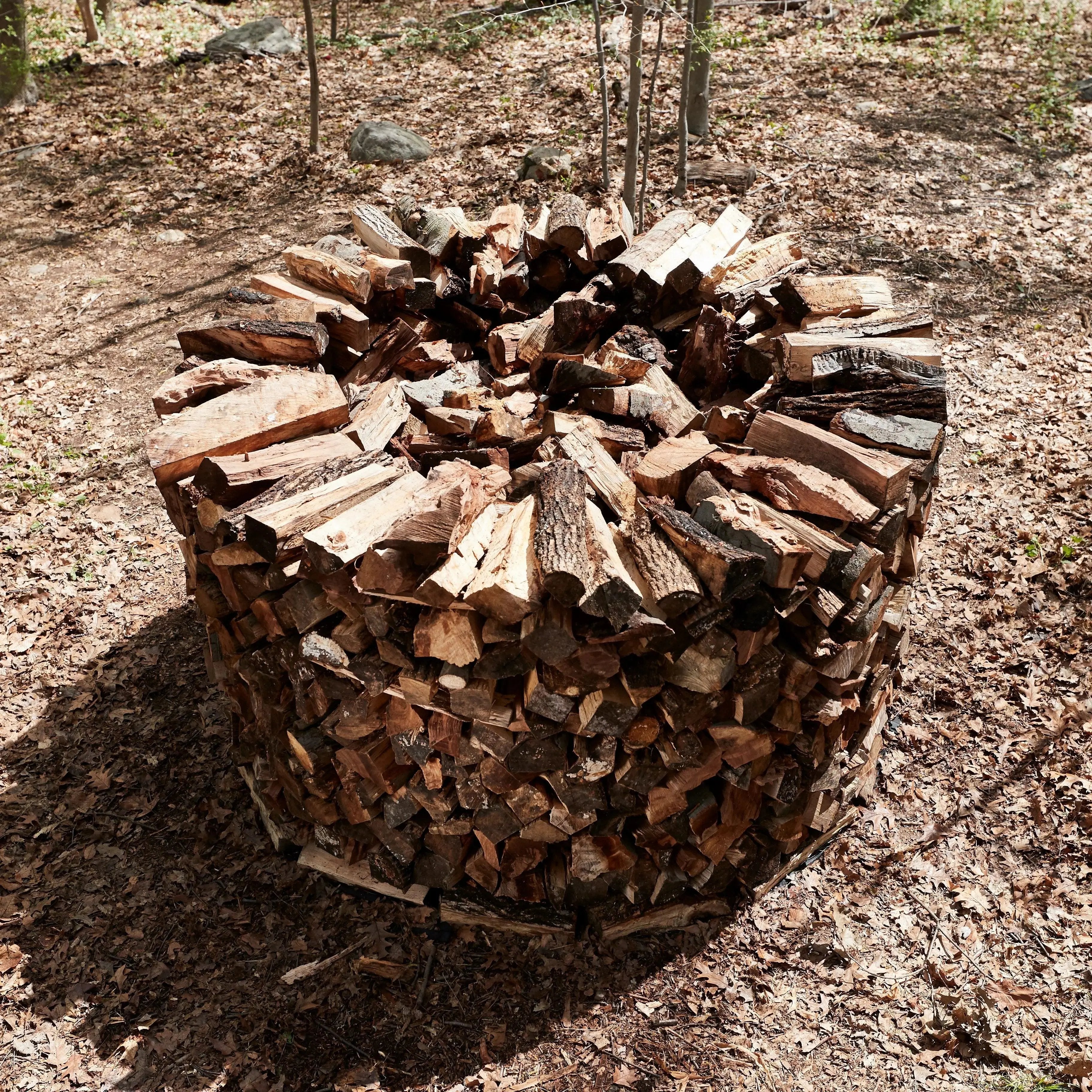 Cordwood Covers partial stack