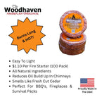 Cedar Fire Starters   12, 50 & 100 Count  Woodhaven | Firewood Accessories | Cordwood Covers