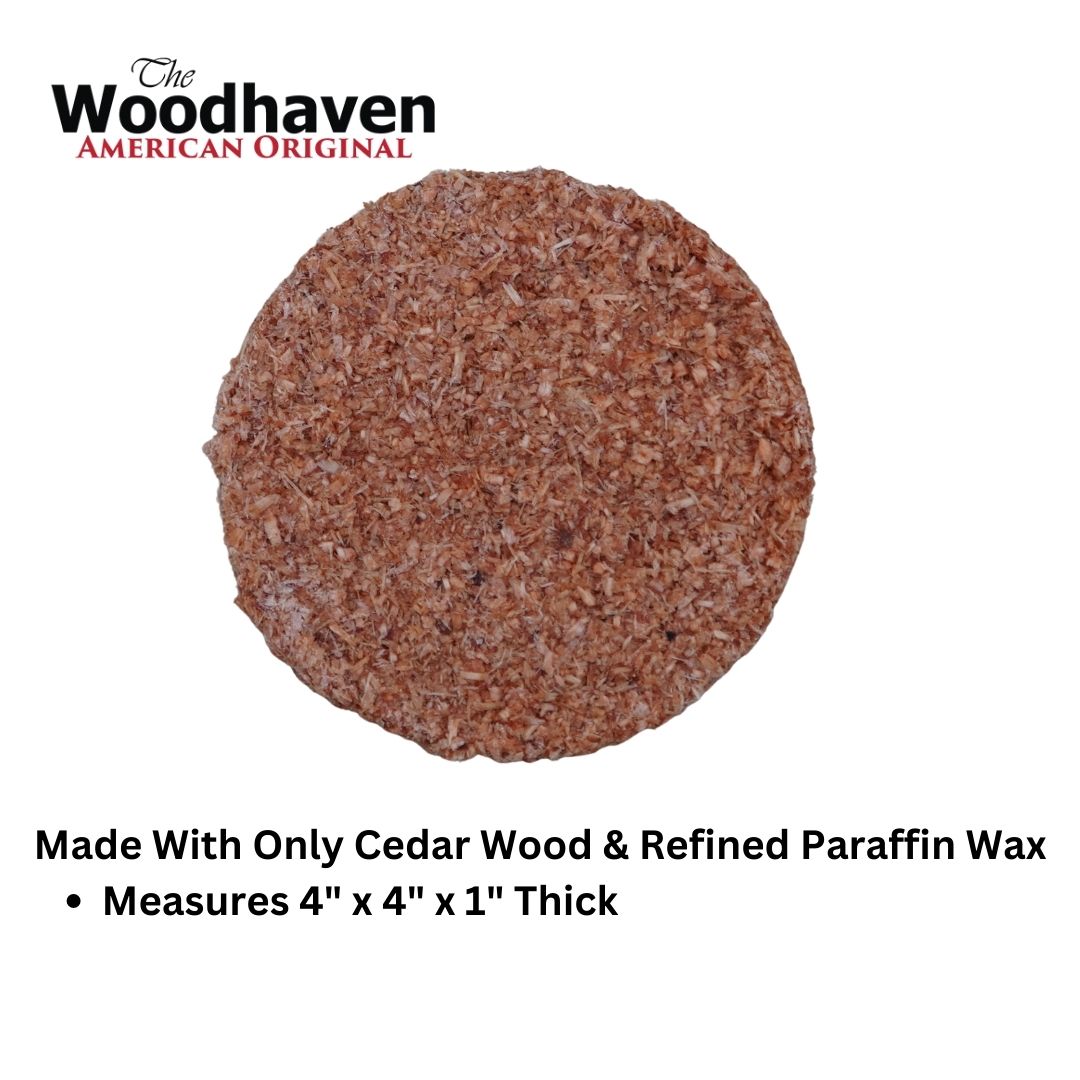 Cedar Fire Starters   12, 50 & 100 Count  Woodhaven | Firewood Accessories | Cordwood Covers