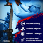 SawHaul Universal Chainsaw Carrier FIXED MOUNT for TRACTOR LOADER ARMS GearHaul