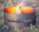 Portable Steel Fire Pit with Cooking Grate    USA Made  Woodhaven | Fire Pit | Cordwood Covers