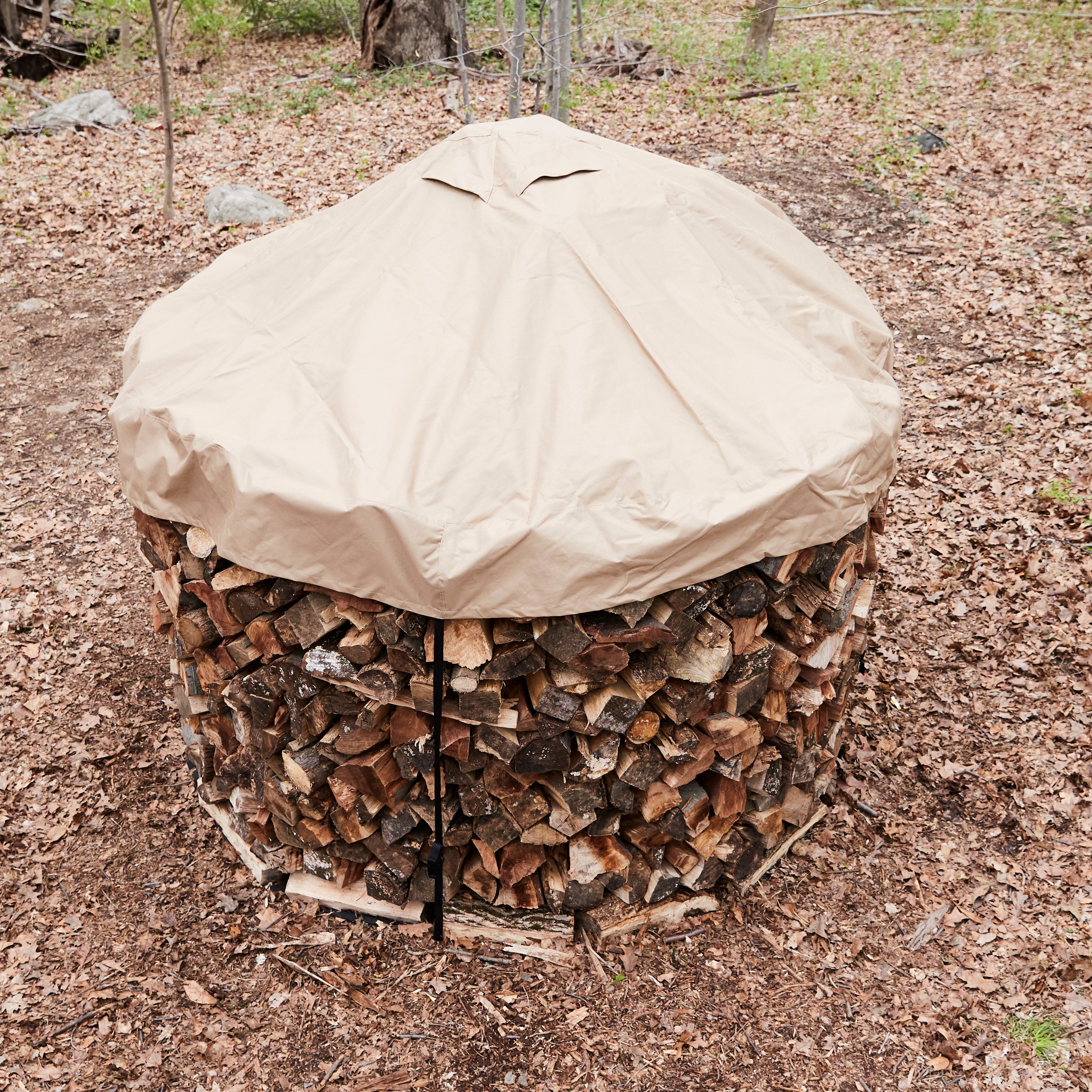Cordwood Covers finished pile