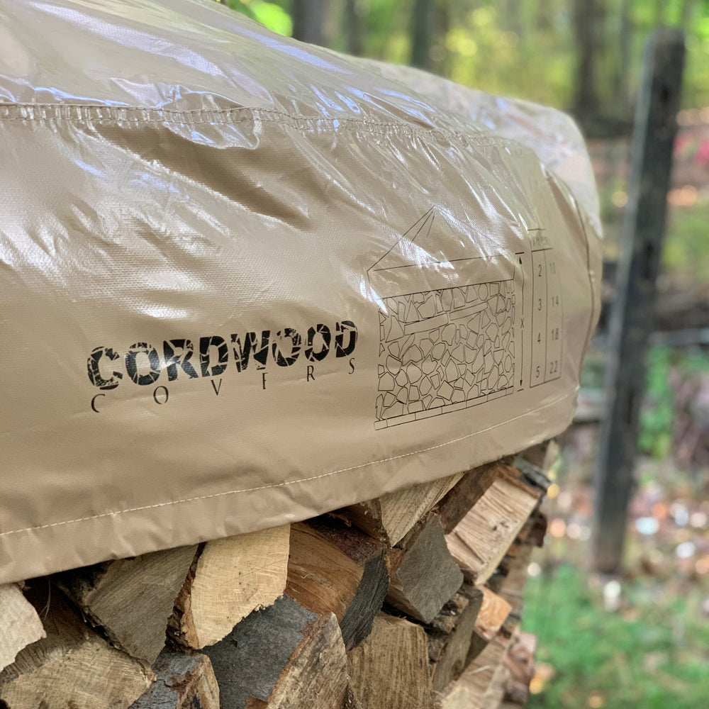 Cordwood Cover on woodpile stack